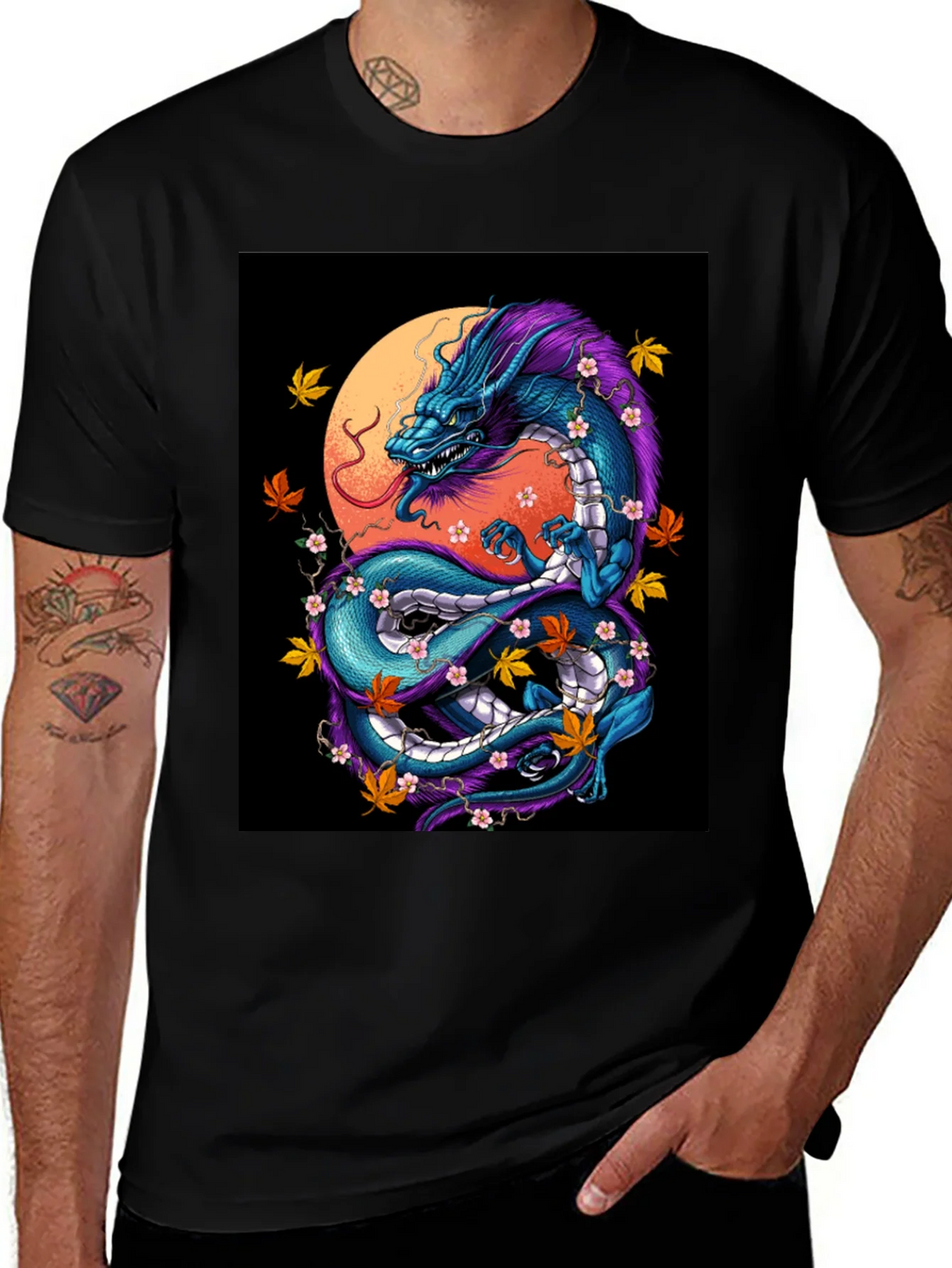 Dragon Graphic Tee - Mens Black T-Shirt product image 1