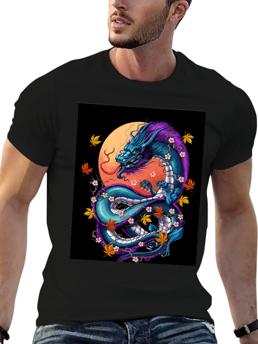 Dragon Graphic Tee - Mens Black T-Shirt product image 6
