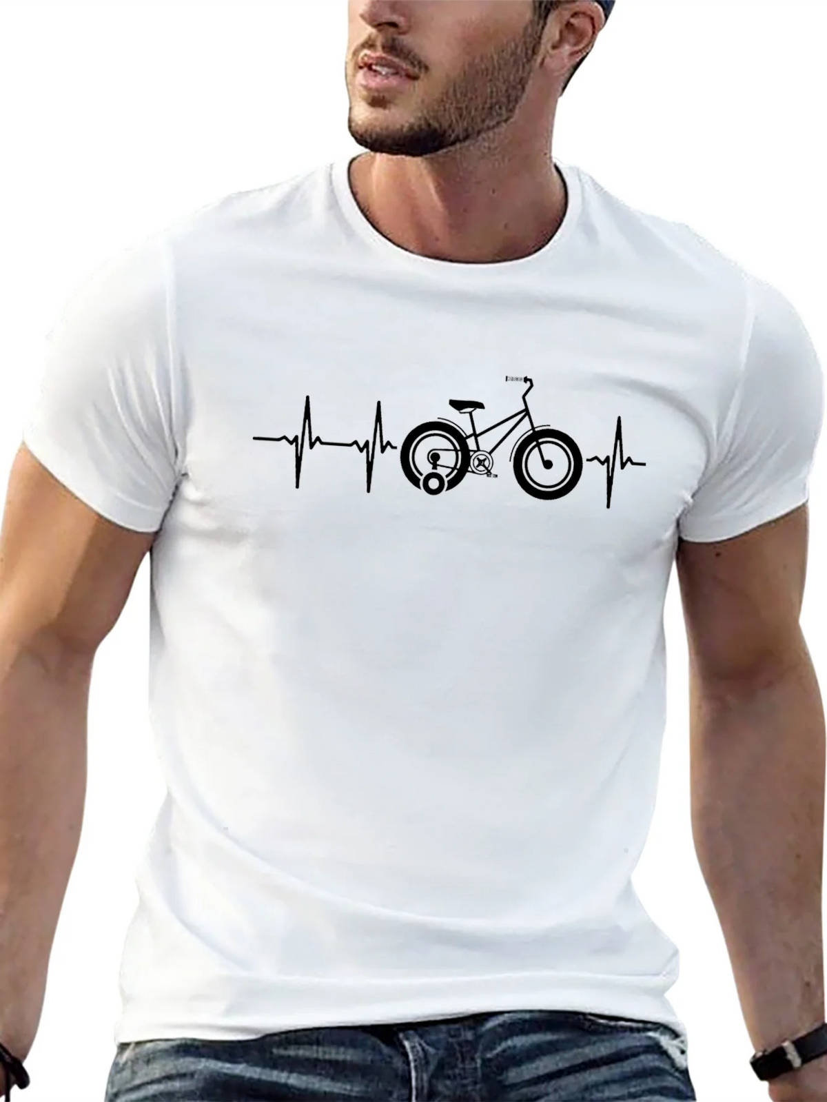 Bike Heartbeat T-Shirt - Cycle Lover Tee product image 12