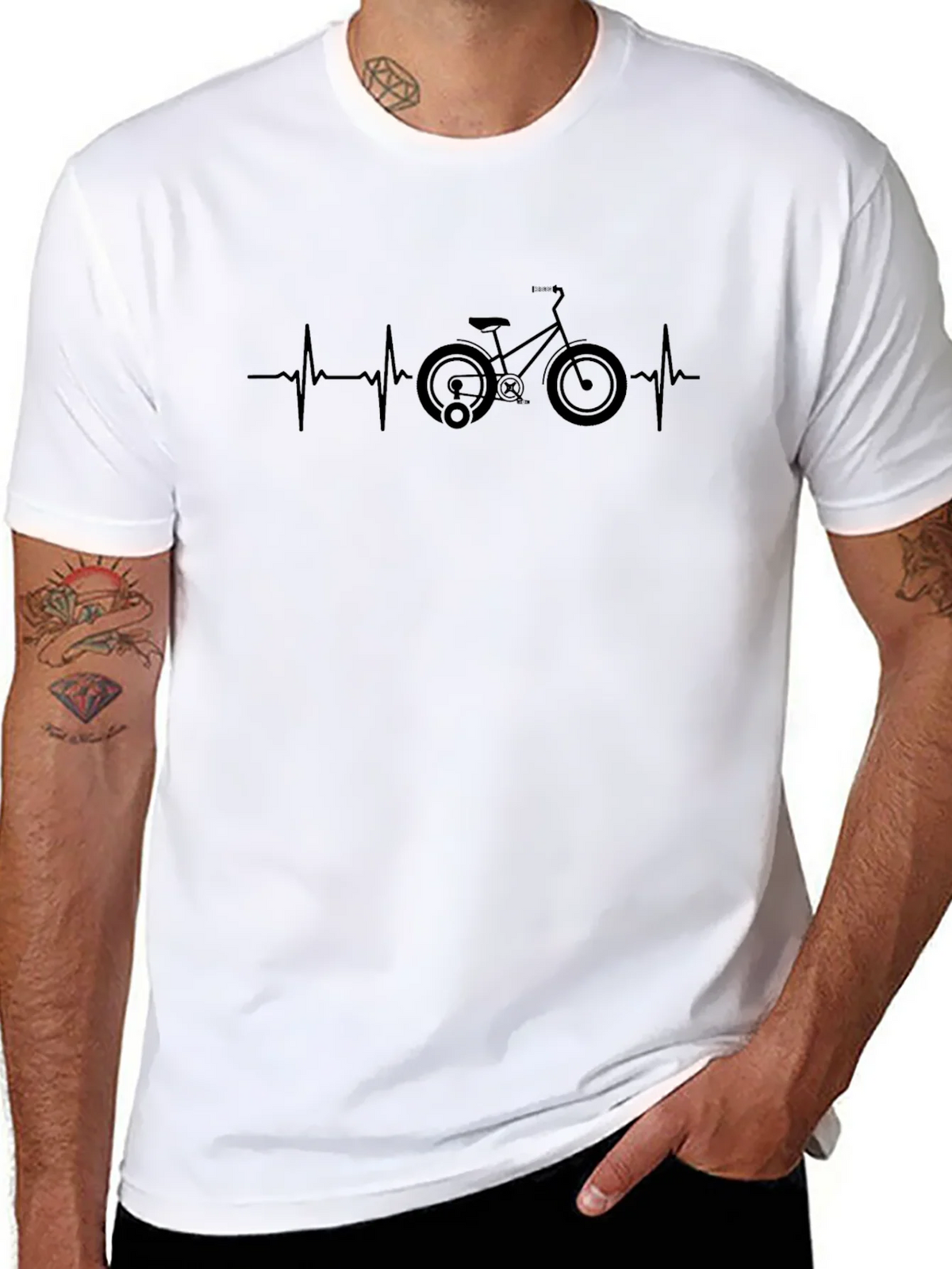Bike Heartbeat T-Shirt - Cycle Lover Tee product image 7