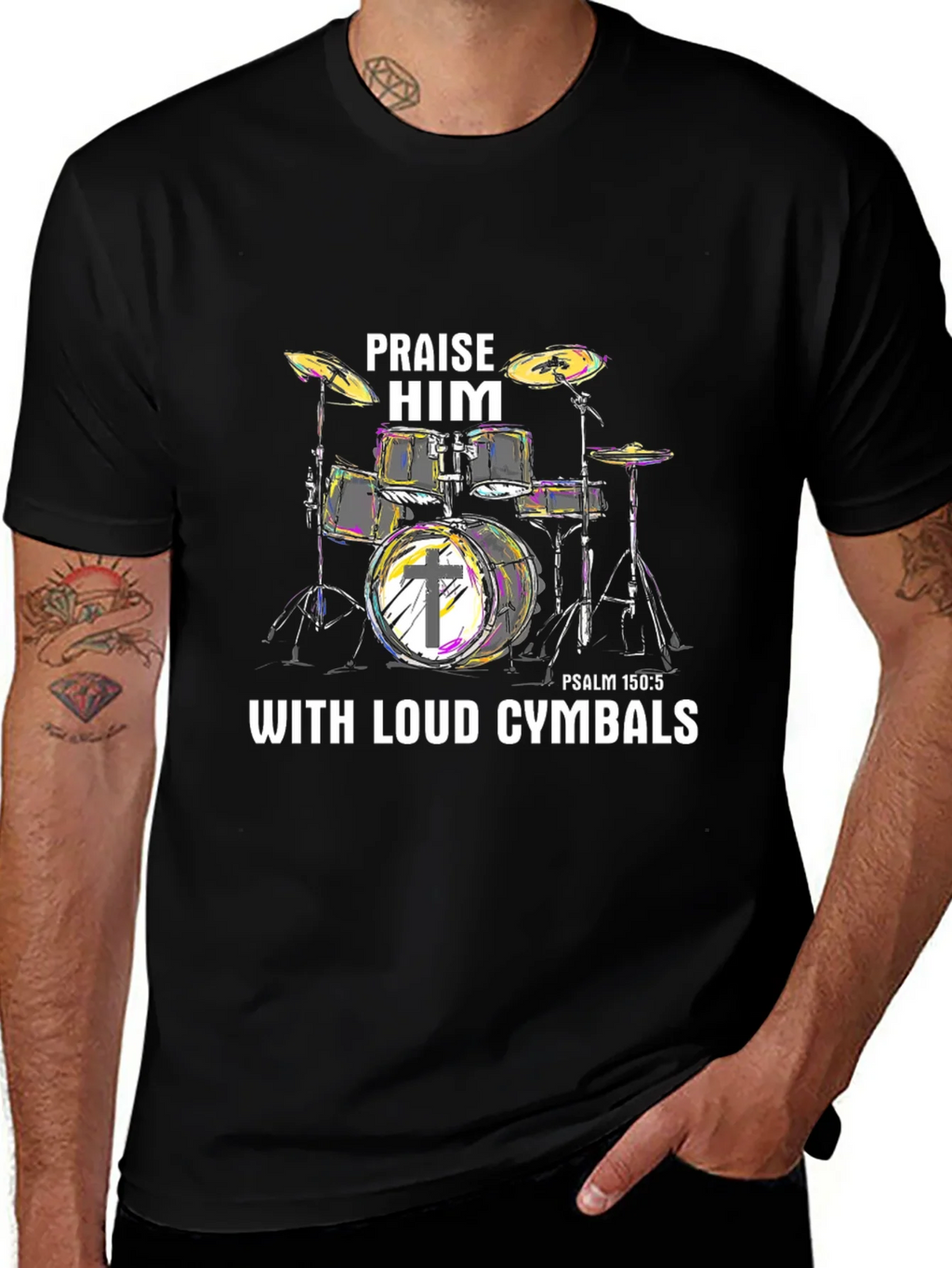 Praise Him Drums T-Shirt product image 1