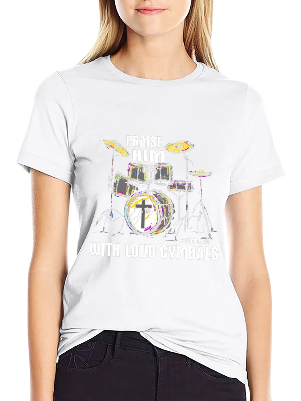 Praise Him Drums T-Shirt product image 8