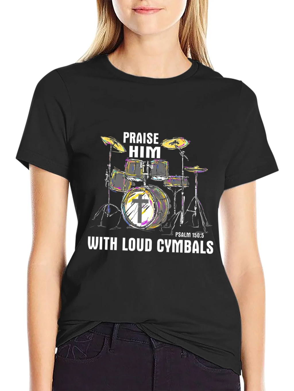 Praise Him Drums T-Shirt product image 2
