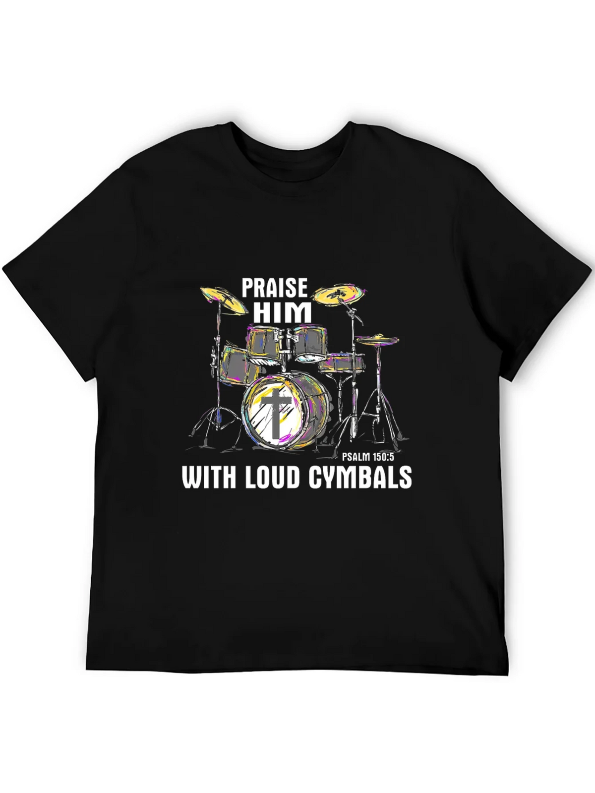 Praise Him Drums T-Shirt product image 5