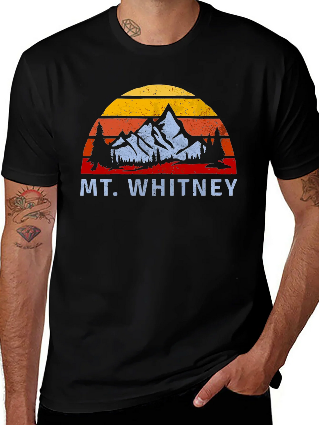 Mt. Whitney Retro Sunset T-Shirt product image 1