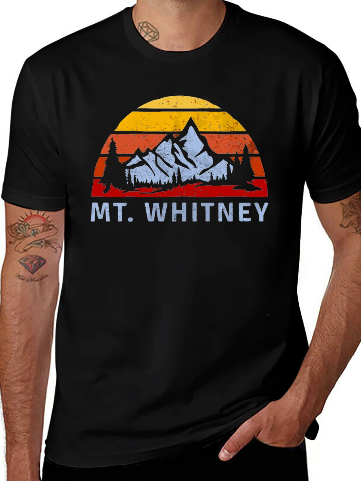 Mt. Whitney Retro Sunset T-Shirt product image 1