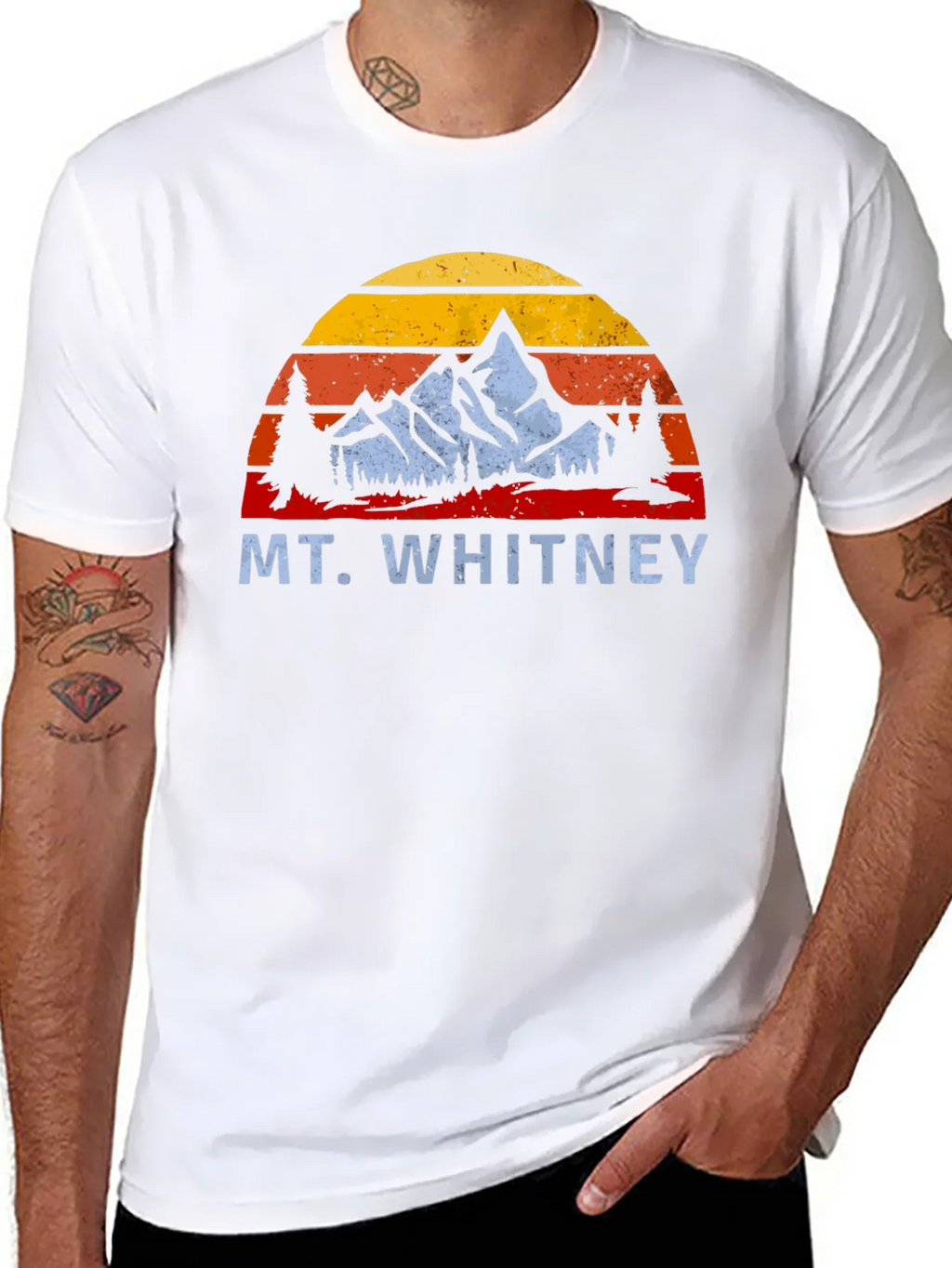 Mt. Whitney Retro Sunset T-Shirt product image 7