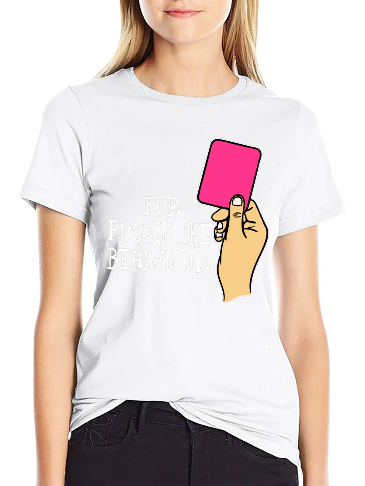 Red Card Warning Funny Graphic Tee product image 8