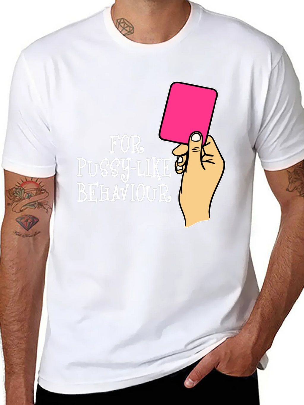 Red Card Warning Funny Graphic Tee product image 7