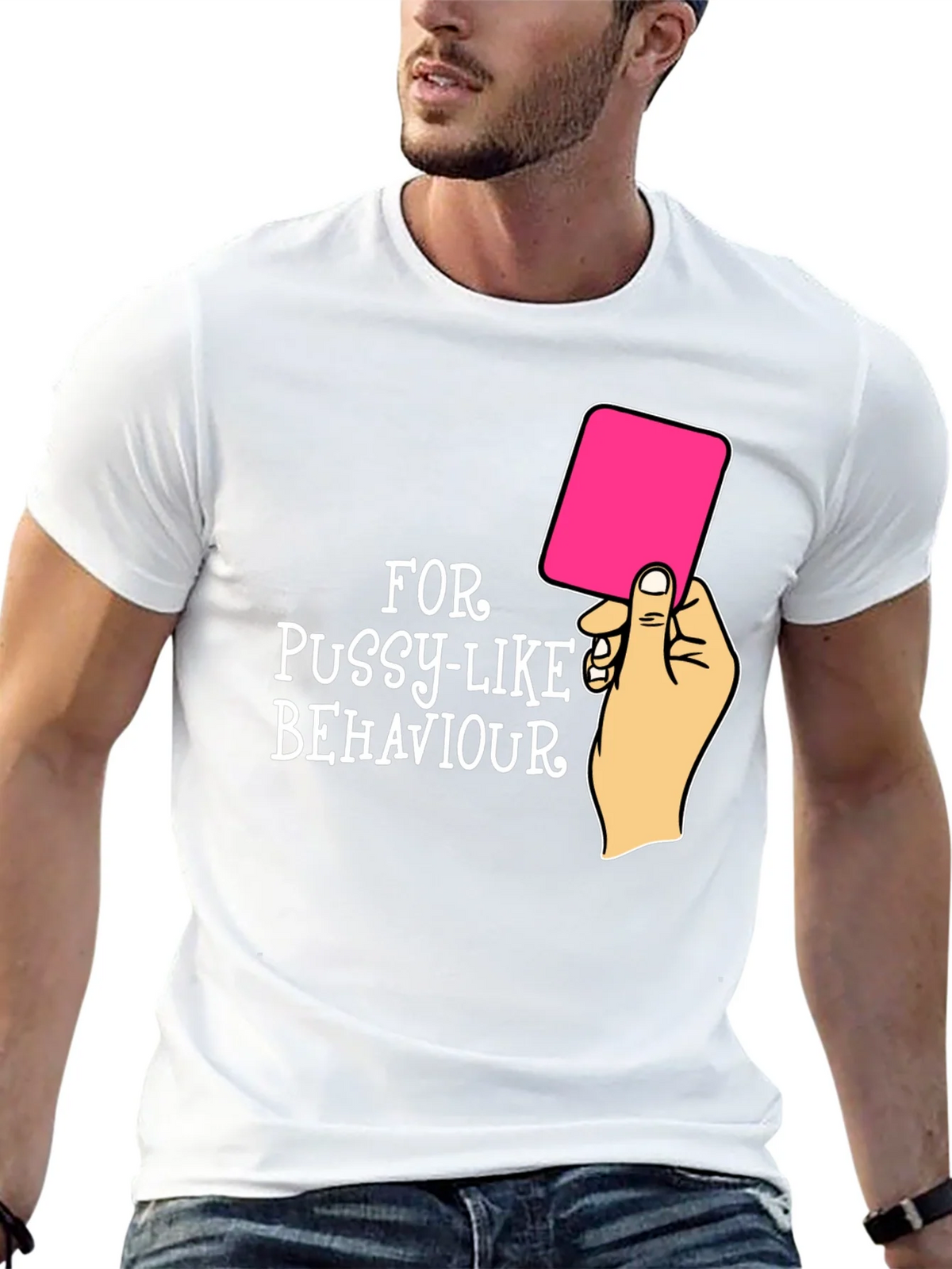 Red Card Warning Funny Graphic Tee product image 12