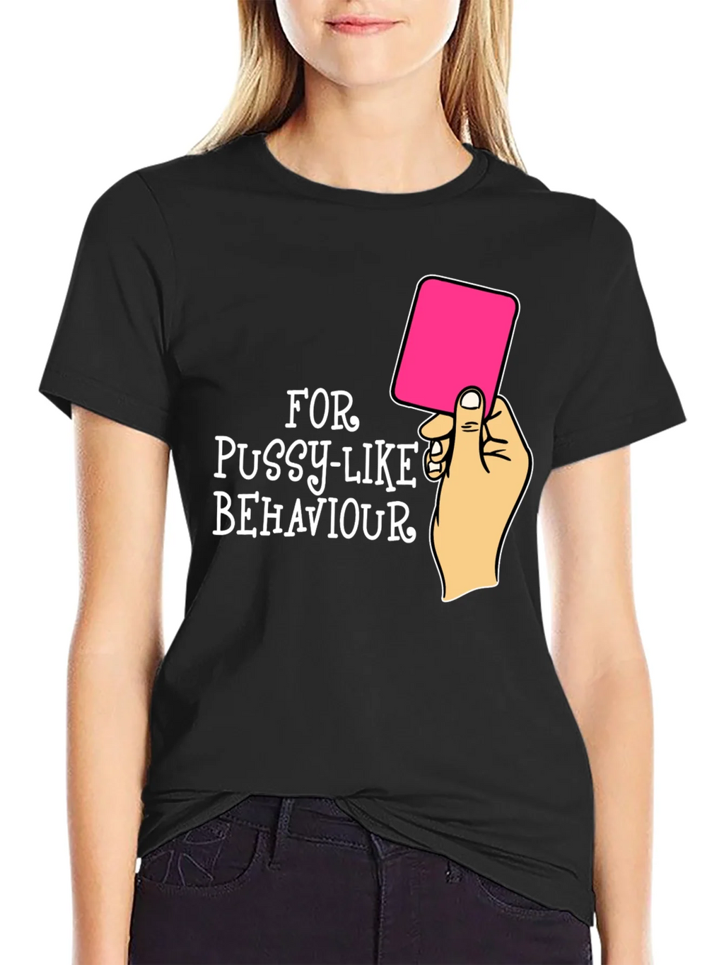 Red Card Warning Funny Graphic Tee product image 2