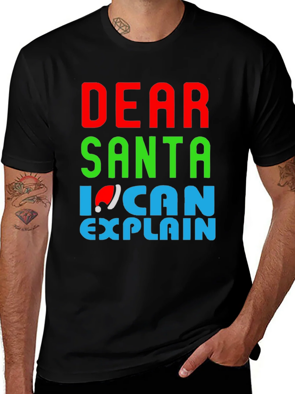 Dear Santa I Can Explain Christmas T-Shirt product image 1