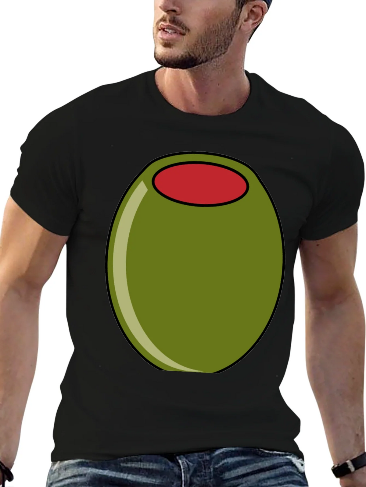 Olive Graphic Tee - Funny Food T-Shirt product image 6