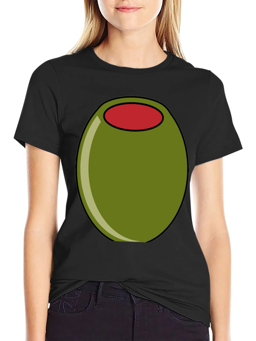 Olive Graphic Tee - Funny Food T-Shirt product image 2