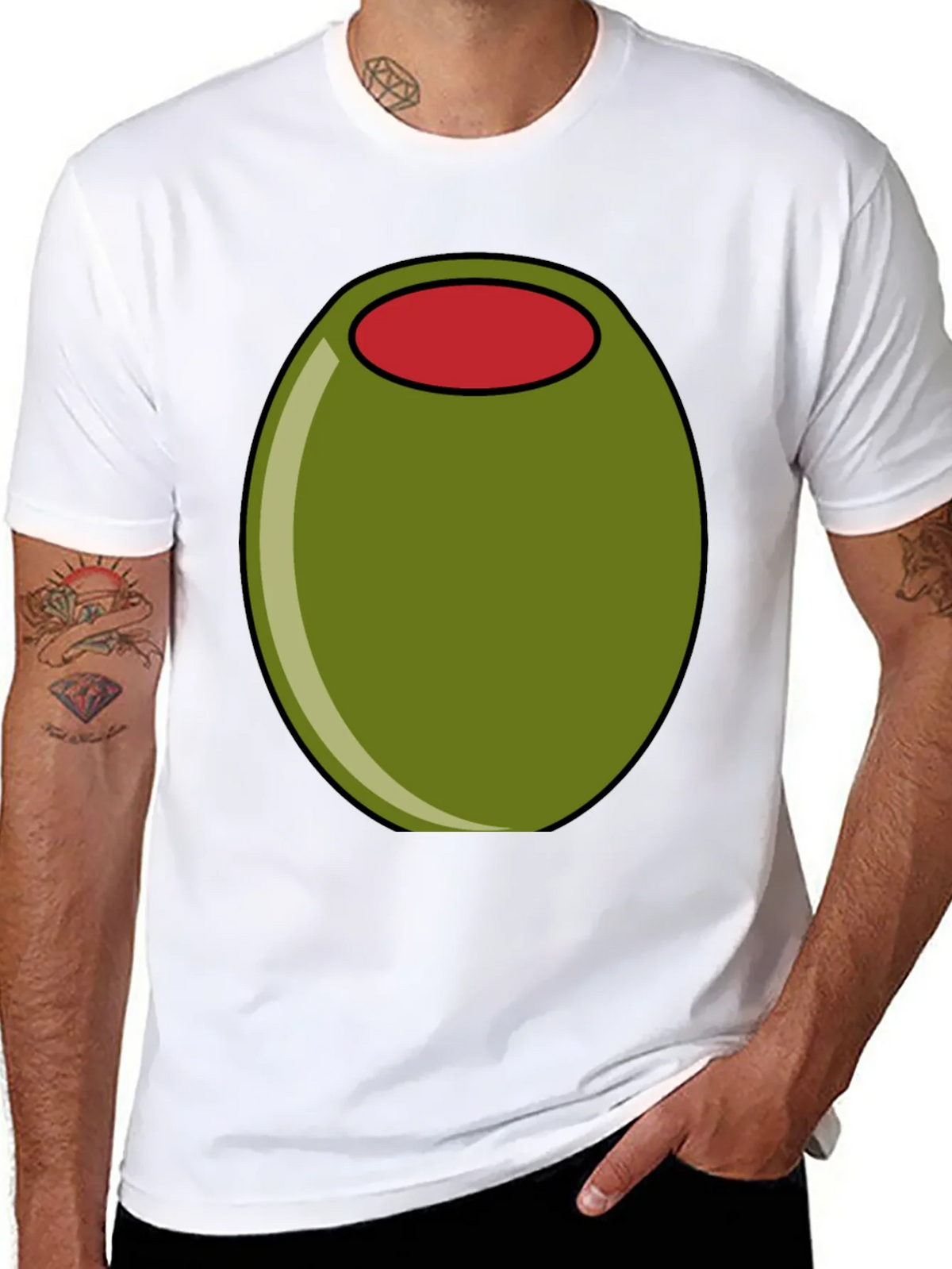 Olive Graphic Tee - Funny Food T-Shirt product image 7