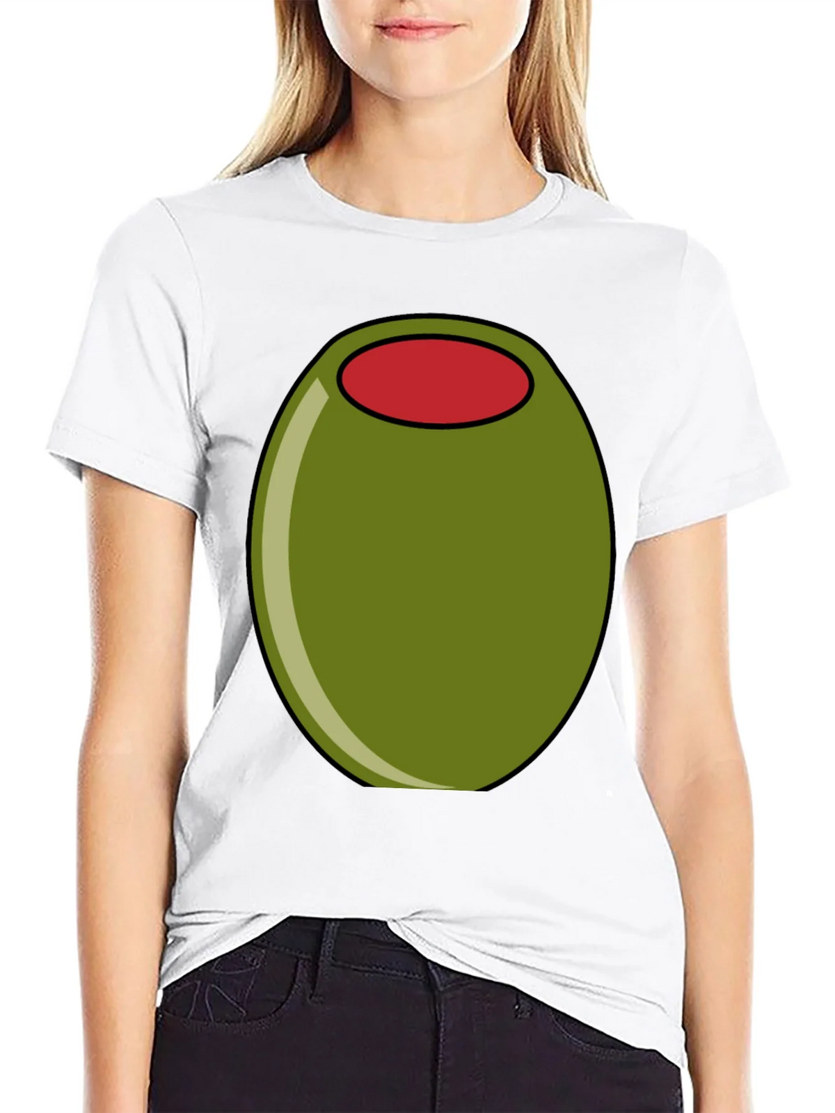 Olive Graphic Tee - Funny Food T-Shirt product image 8