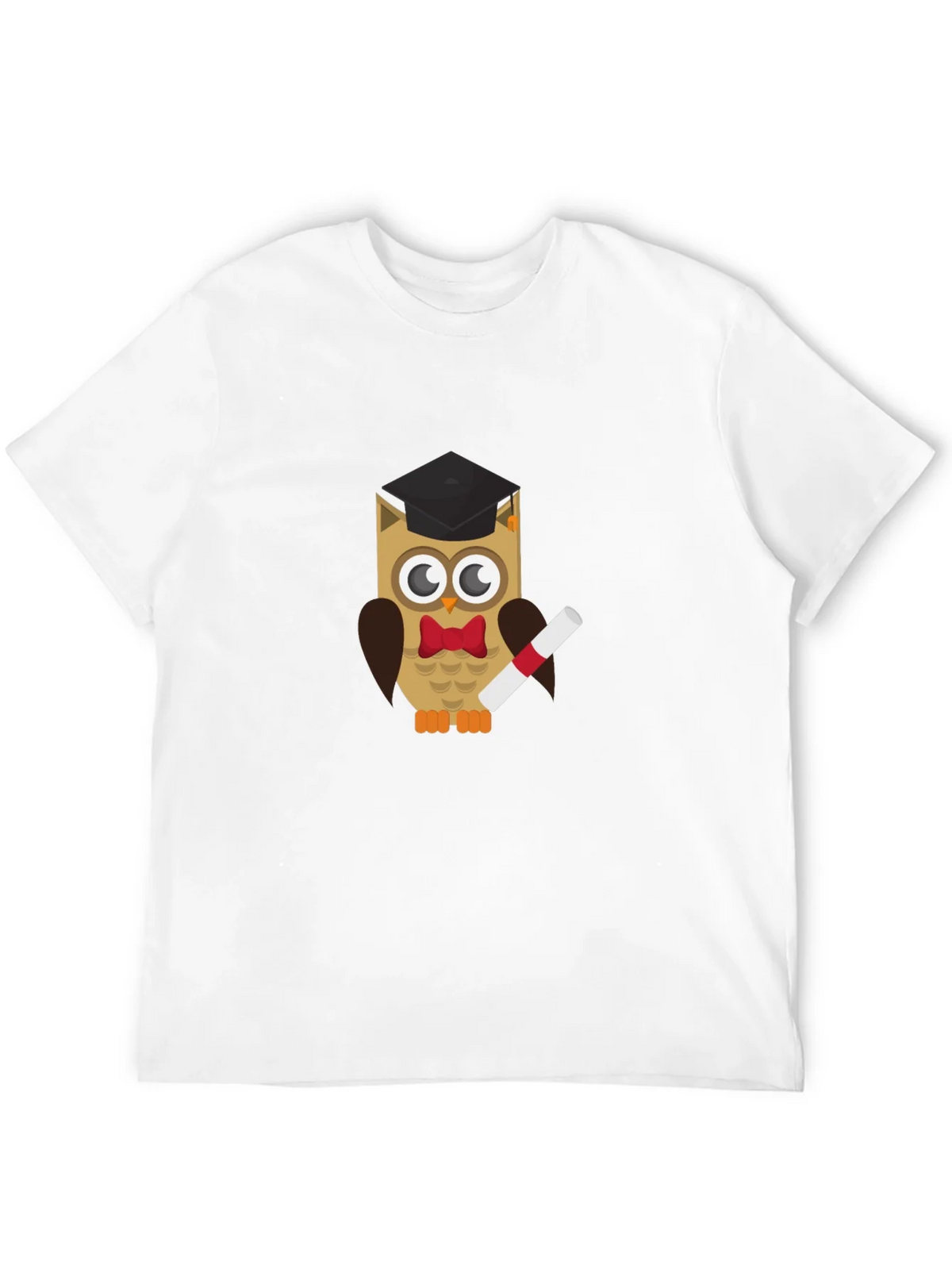 Graduation Owl Graphic Tee - Black Cotton T-Shirt product image 11