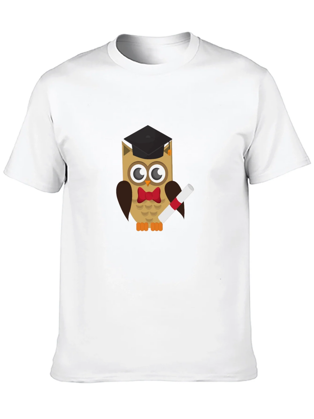 Graduation Owl Graphic Tee - Black Cotton T-Shirt product image 9