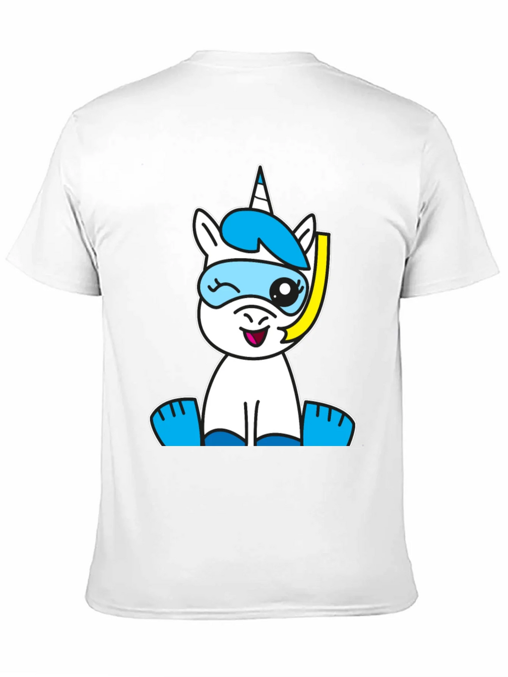 Snorkeling Unicorn Graphic Tee - Black Cotton Blend product image 10