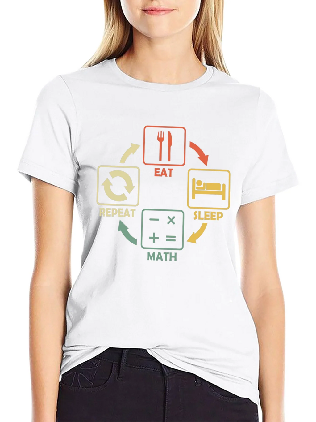 Eat Sleep Math Repeat T-Shirt product image 8