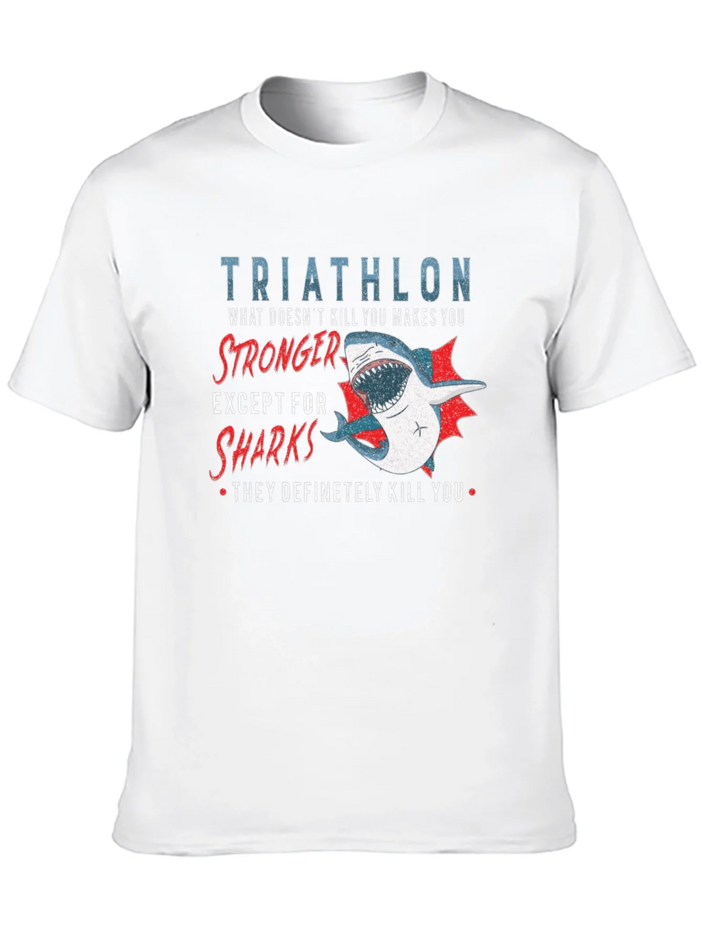 Triathlon Shark T-Shirt - Funny Athlete Tee product image 9