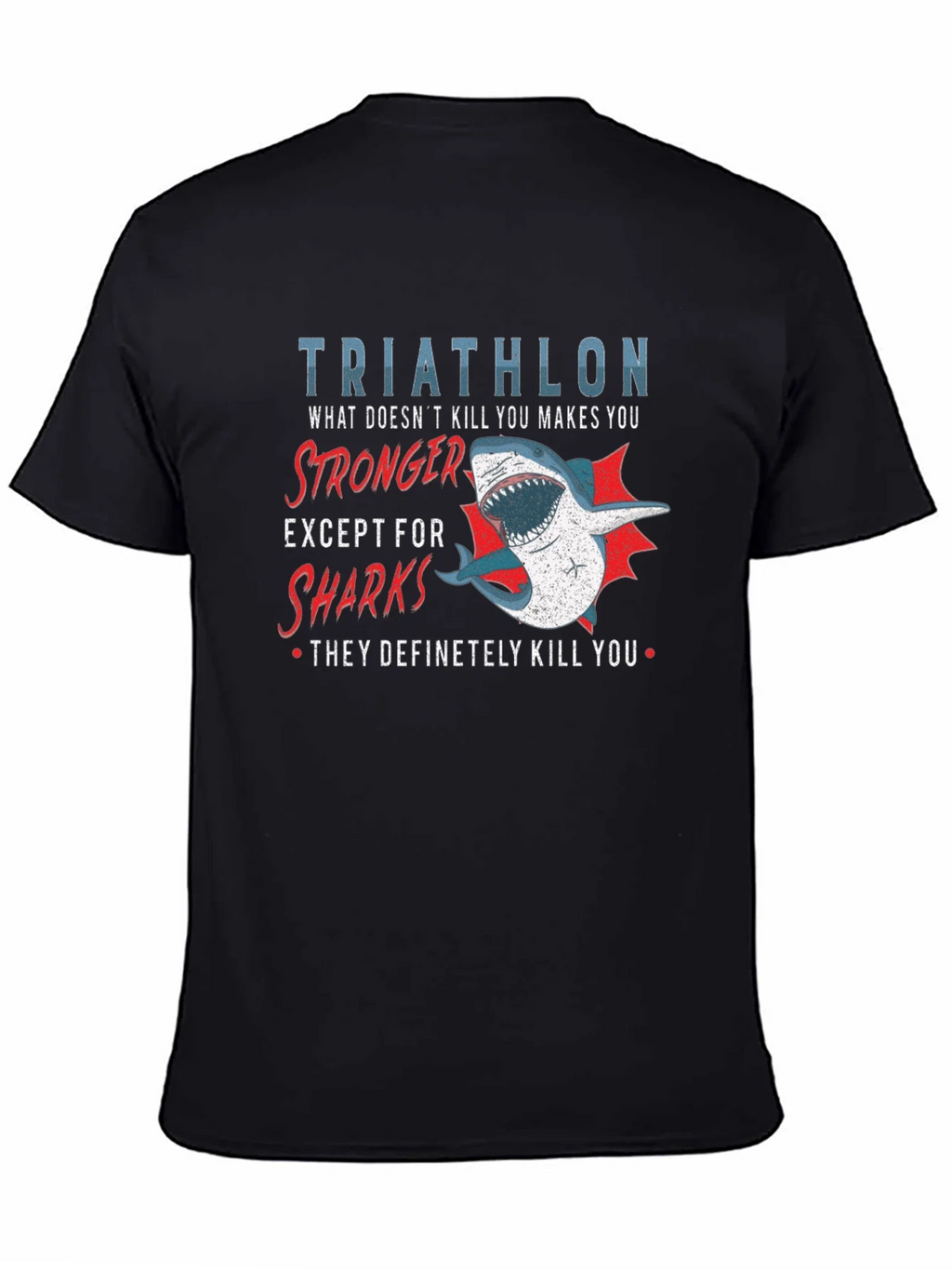 Triathlon Shark T-Shirt - Funny Athlete Tee product image 4