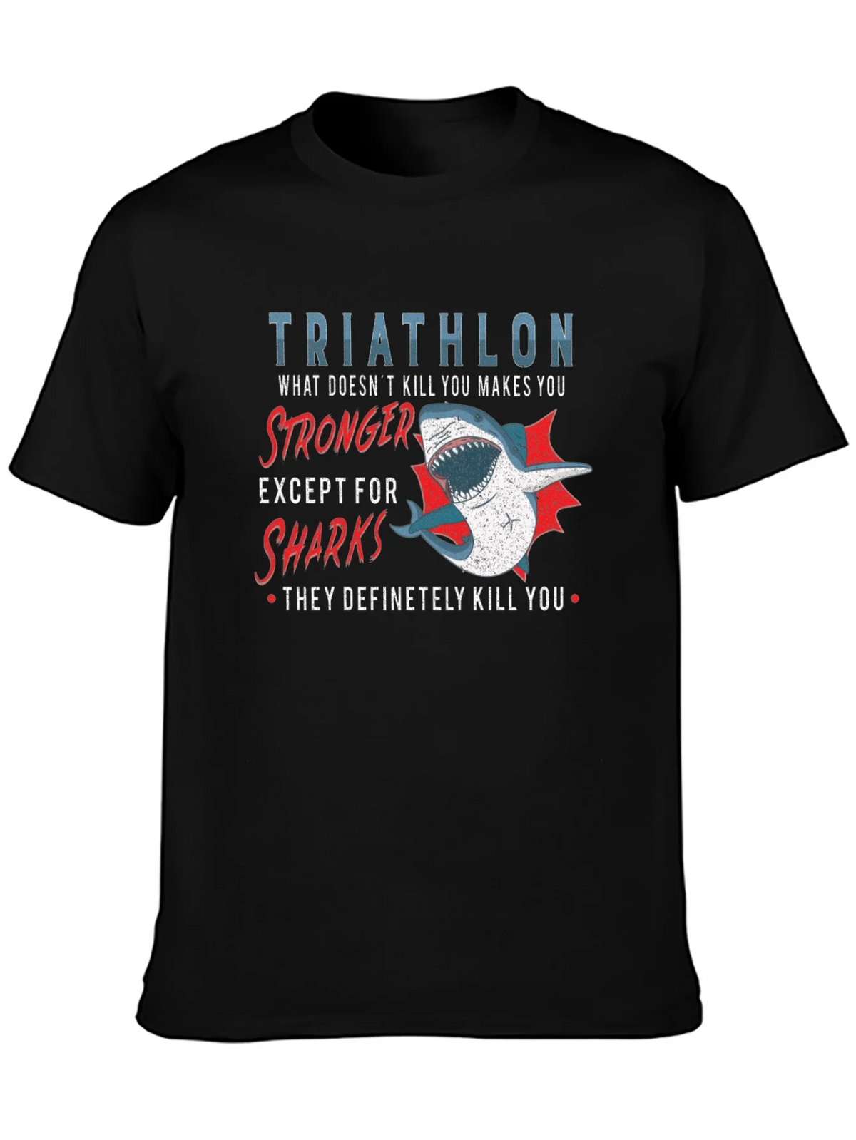 Triathlon Shark T-Shirt - Funny Athlete Tee product image 3