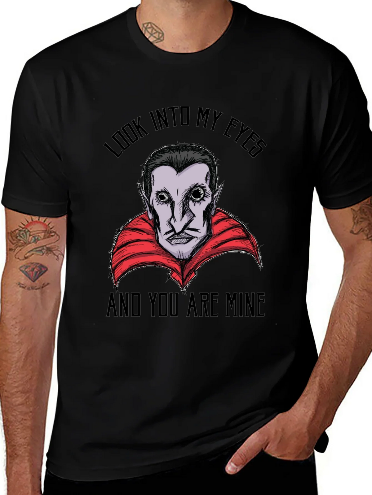 Vampire Graphic T-Shirt - Look Into My Eyes Tee product image 1