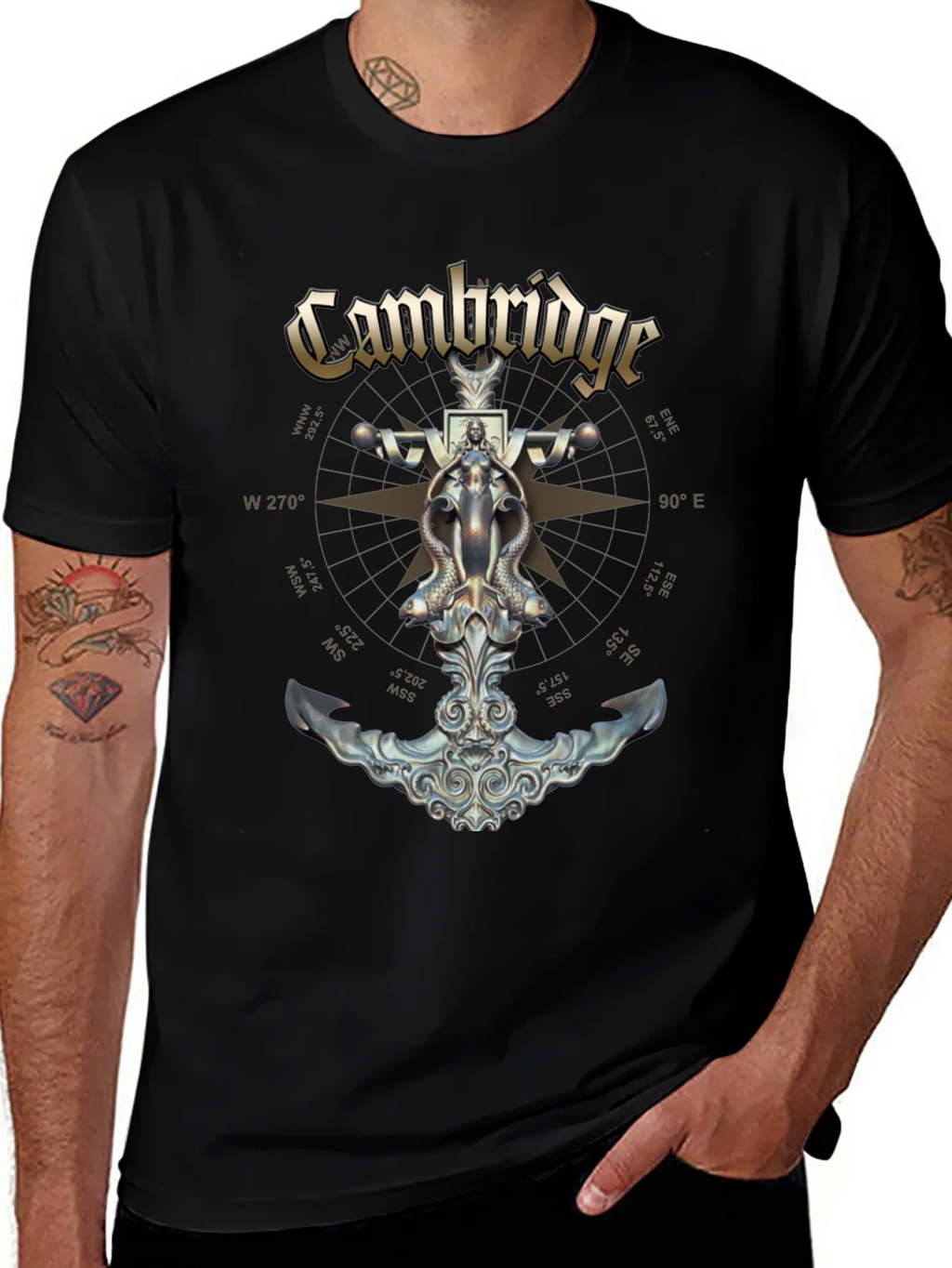 Cambridge Nautical Anchor Graphic T-Shirt product image 1