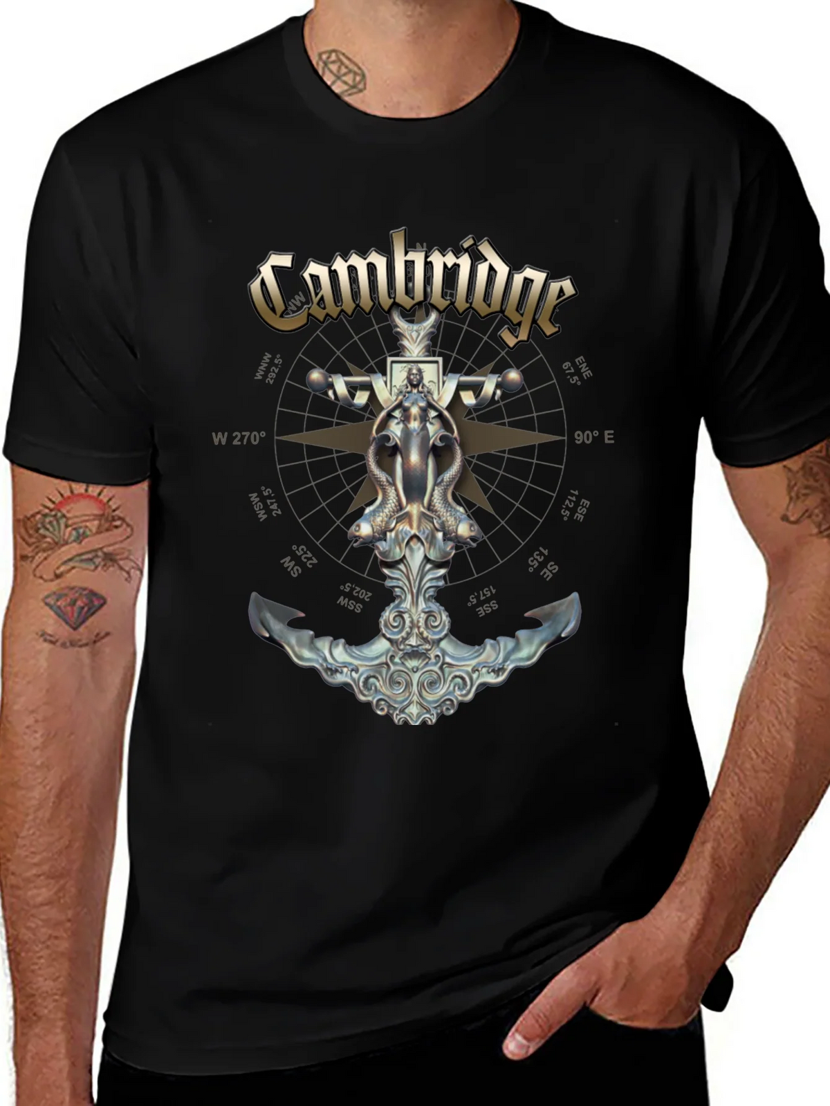Cambridge Nautical Anchor Graphic T-Shirt product image 1