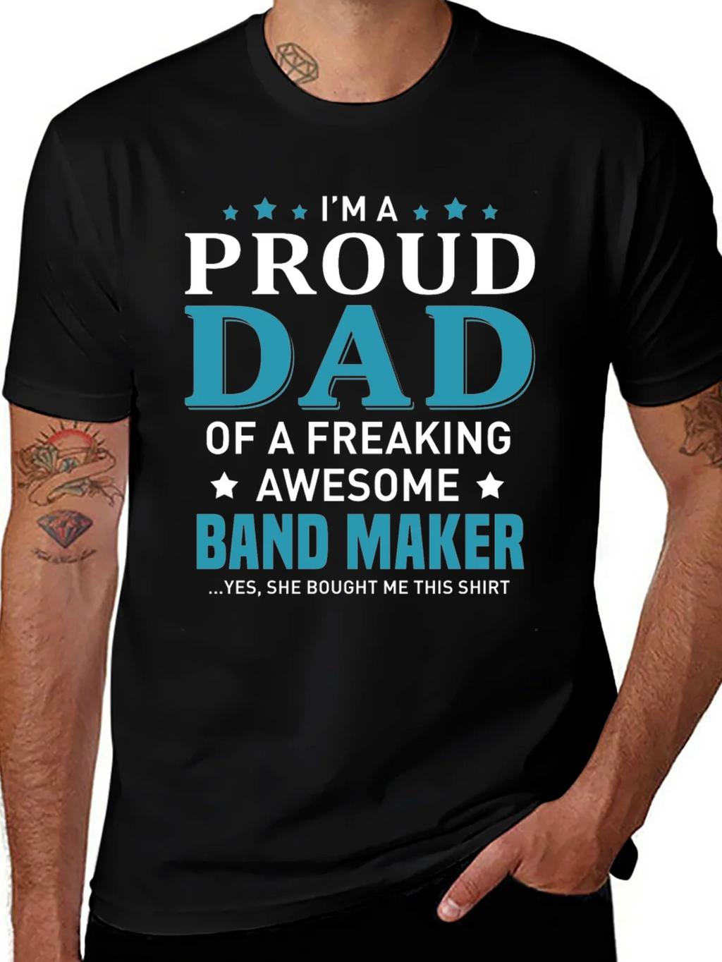 Proud Dad of a Band Maker T-Shirt - Awesome Gift! product image 1