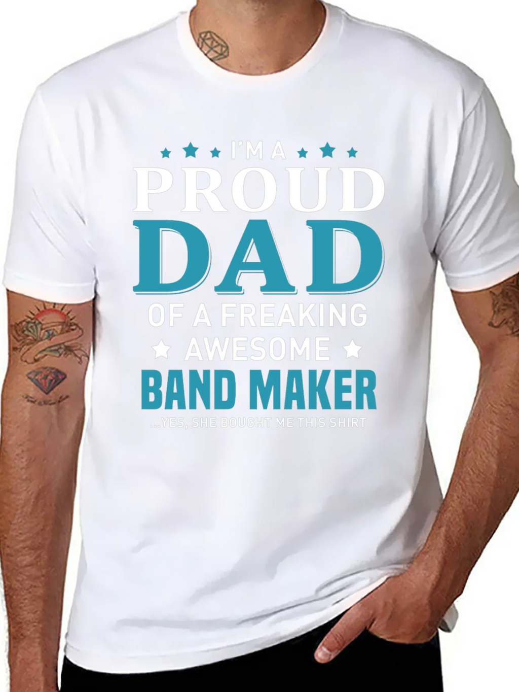 Proud Dad of a Band Maker T-Shirt - Awesome Gift! product image 7