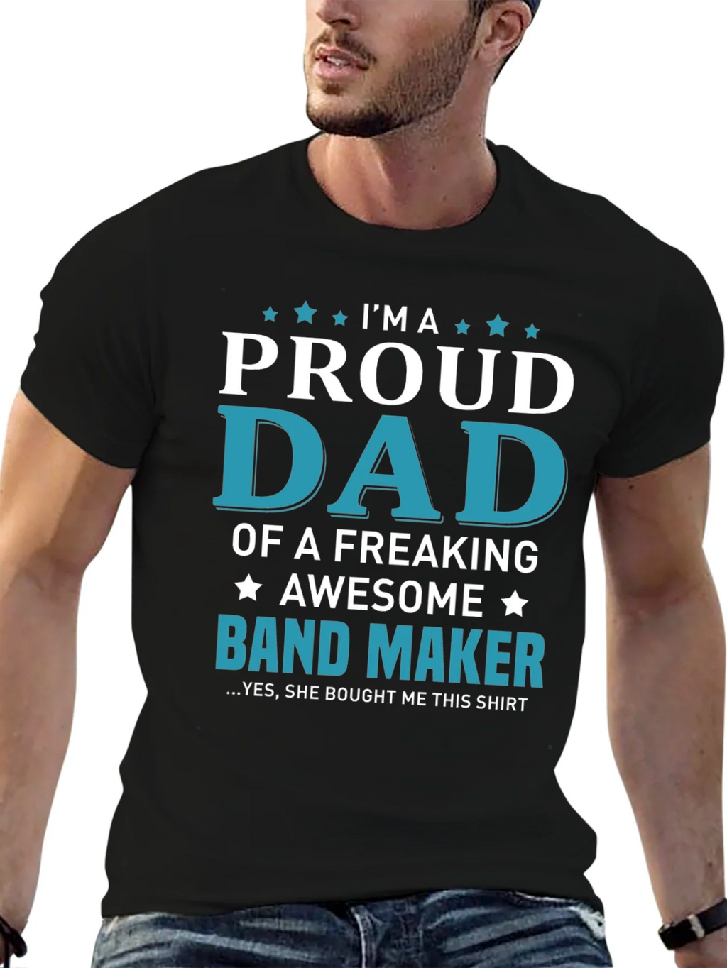 Proud Dad of a Band Maker T-Shirt - Awesome Gift! product image 6