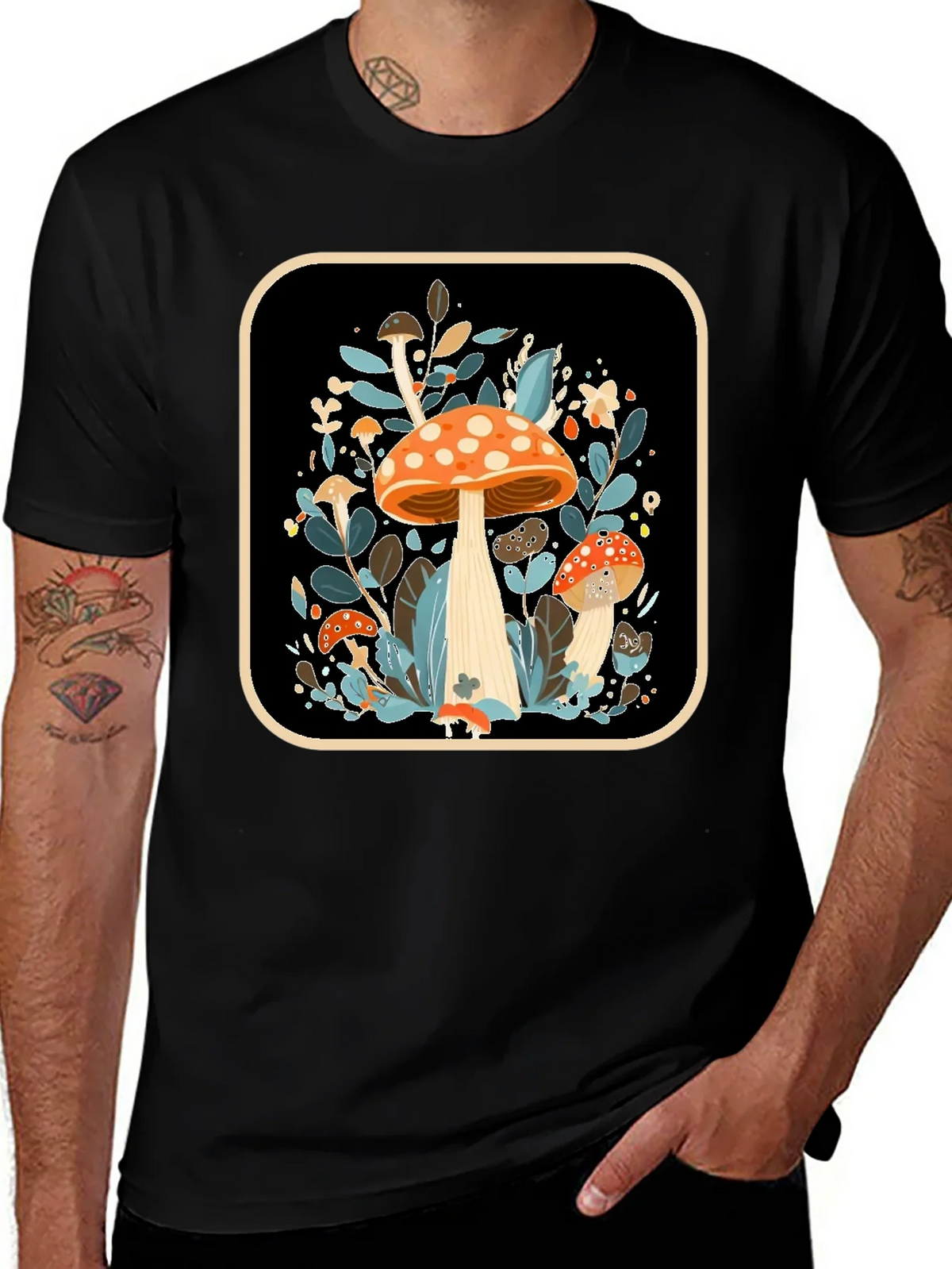Mushroom Graphic Tee - Nature Inspired Style product image 1
