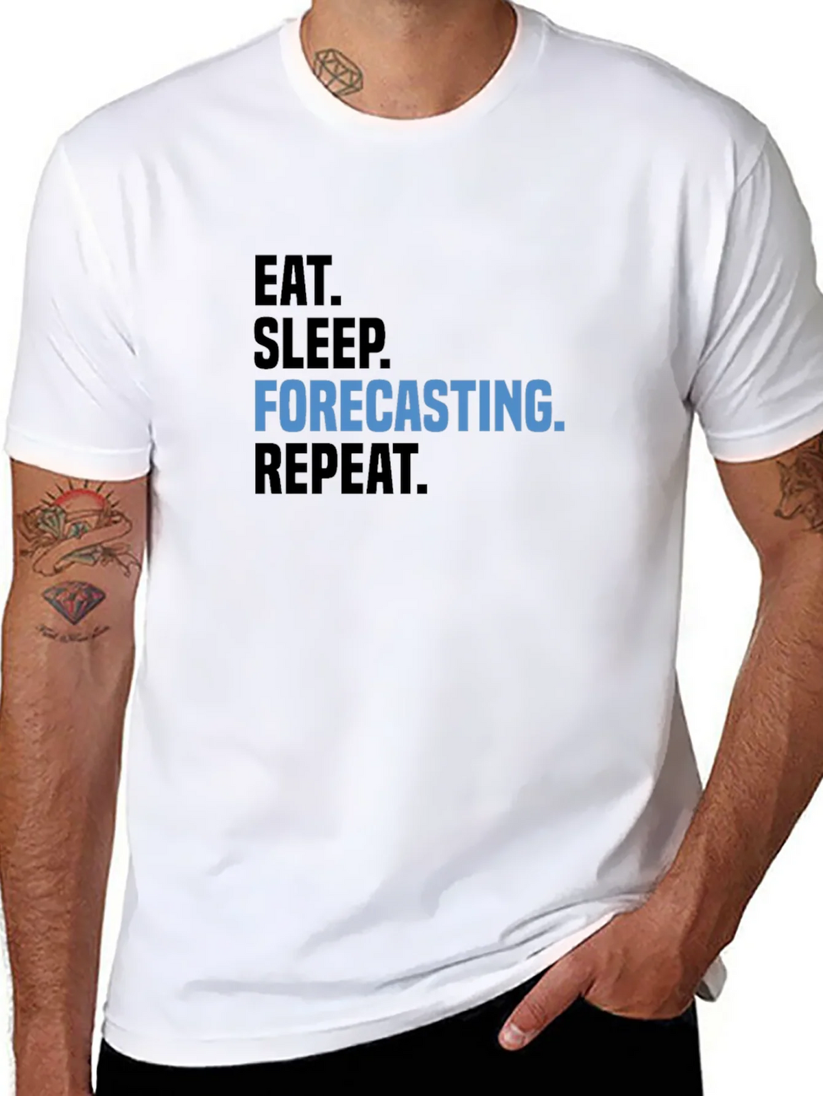 Eat Sleep Forecasting Repeat T-Shirt product image 7