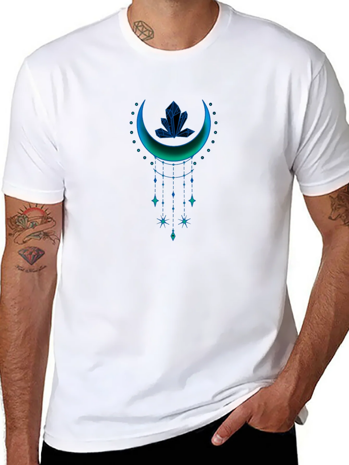 Mystic Crescent Graphic Tee - Celestial Style product image 7