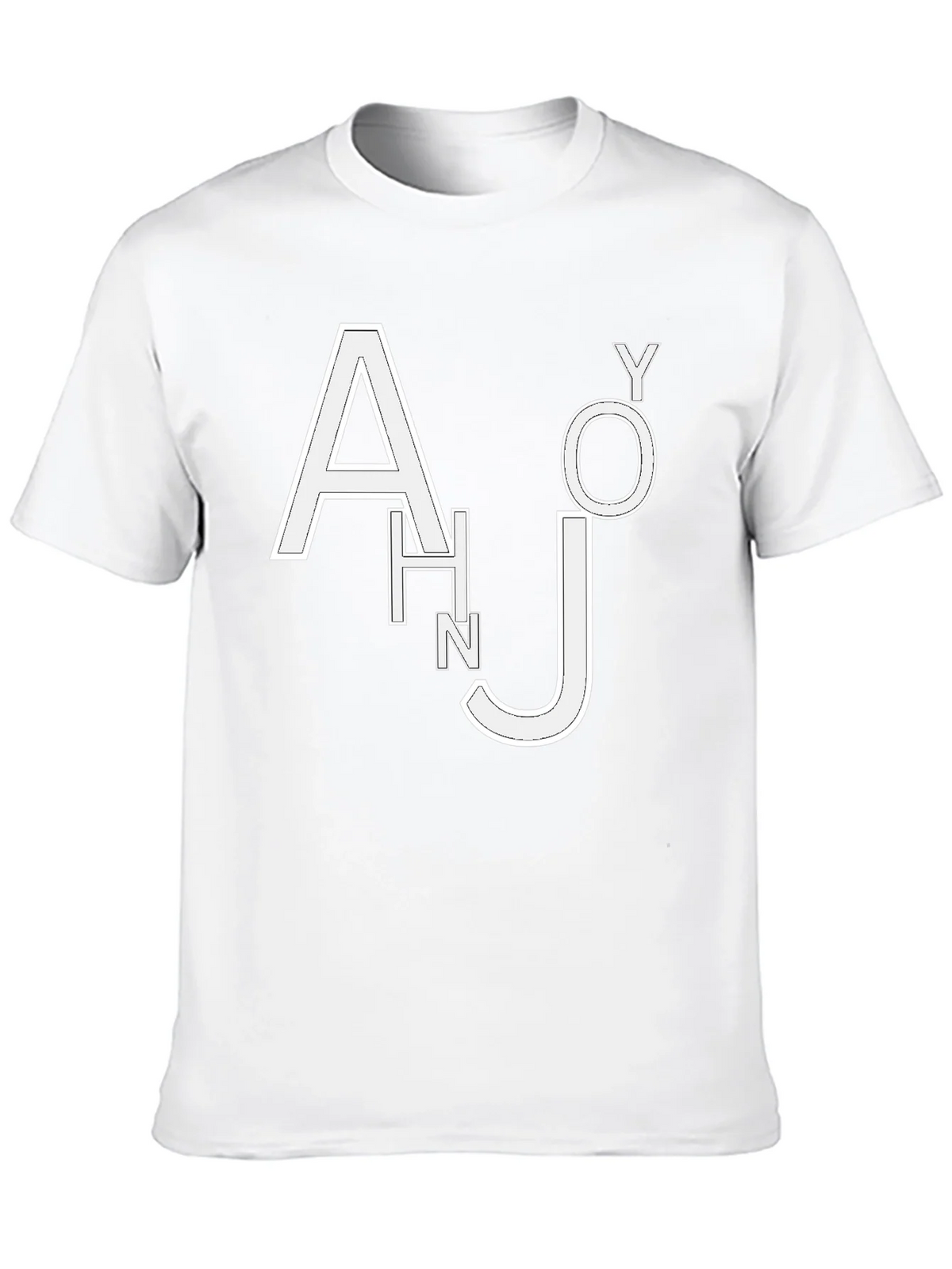Trendy Black T-Shirt with White Letter Design product image 9