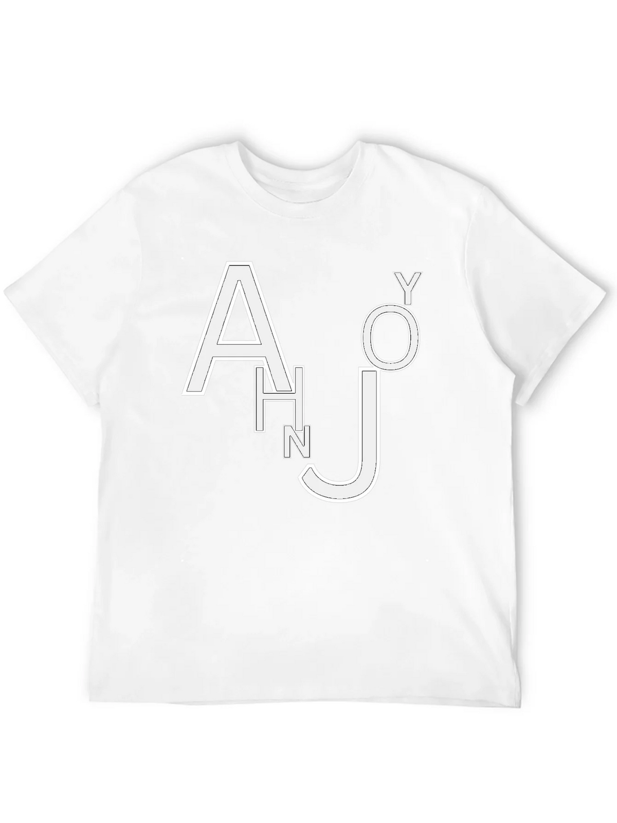 Trendy Black T-Shirt with White Letter Design product image 11