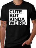 Cute But Kinda Weird Graphic Tee - Black product image 1