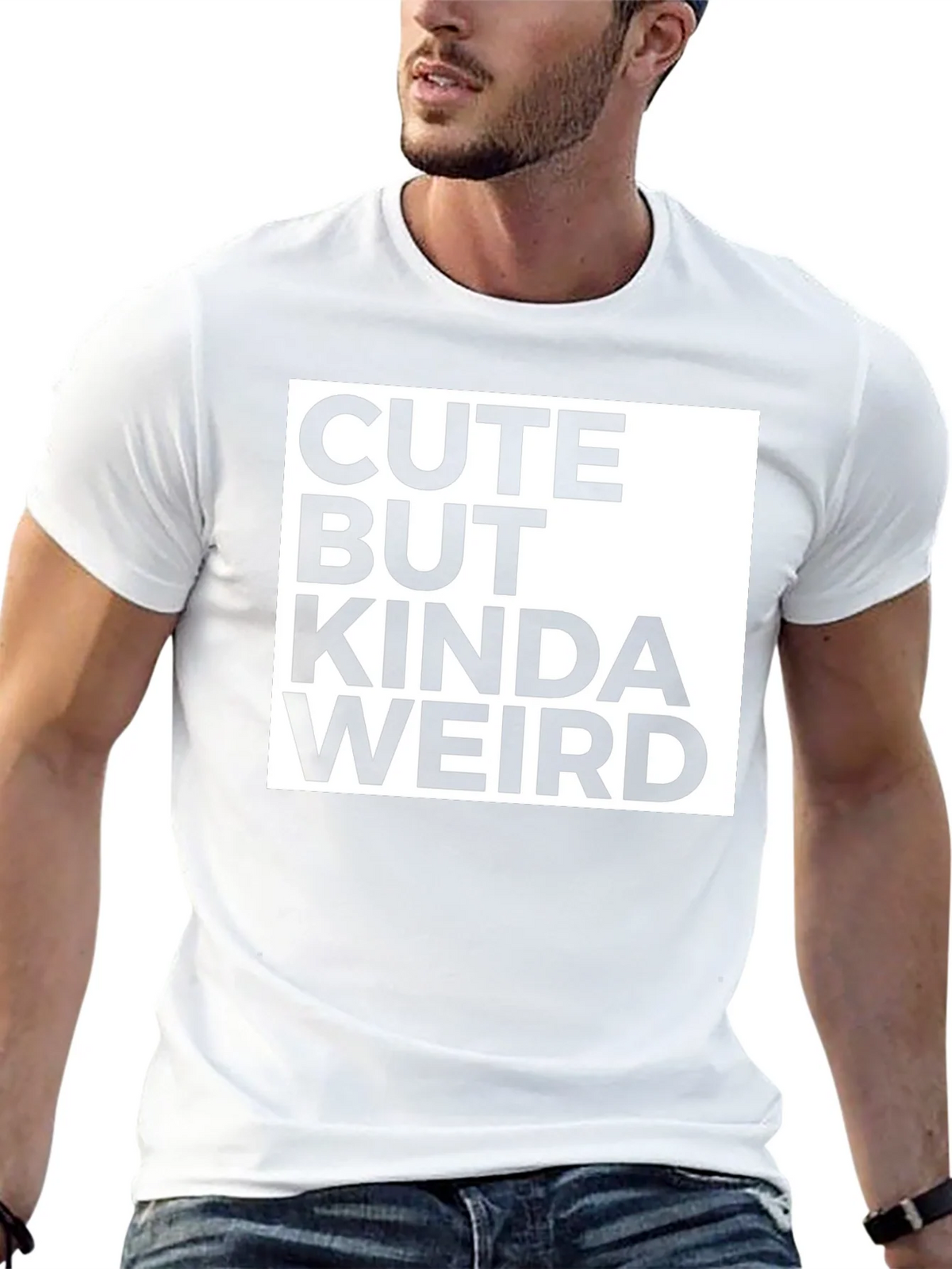Cute But Kinda Weird Graphic Tee - Black product image 12