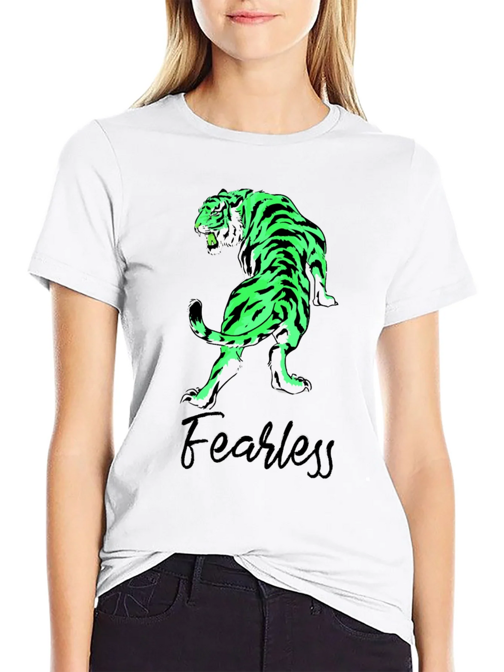Fearless Tiger Graphic Tee - Black T-Shirt product image 8