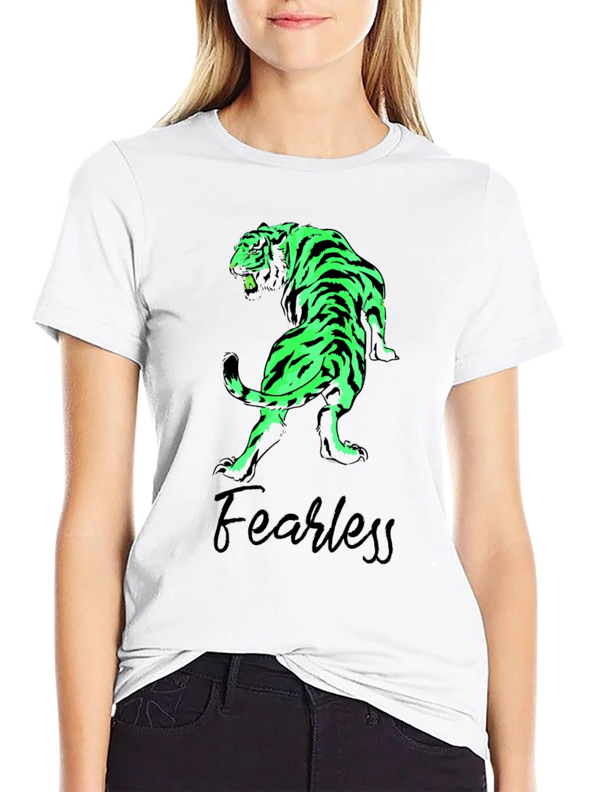 Fearless Tiger Graphic Tee - Black T-Shirt product image 8