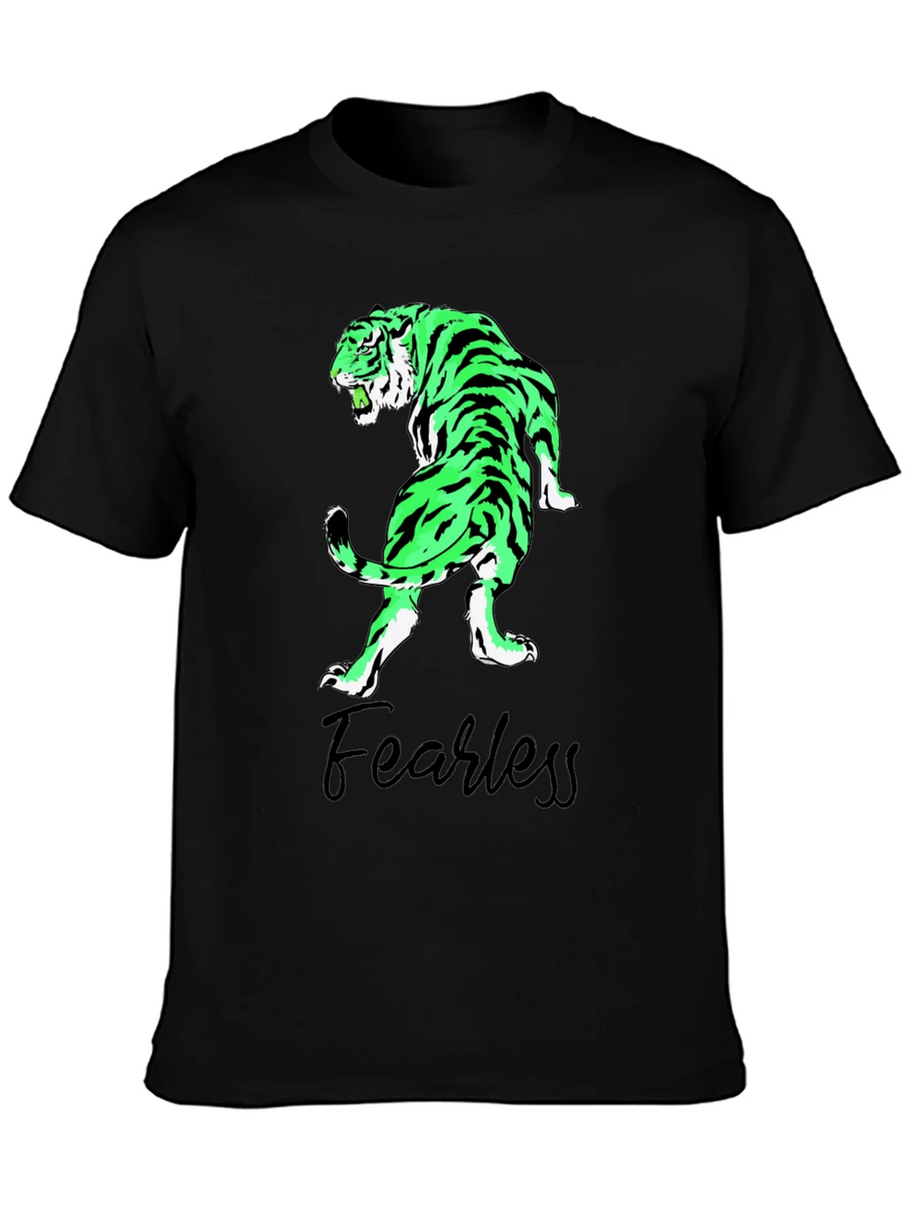 Fearless Tiger Graphic Tee - Black T-Shirt product image 3
