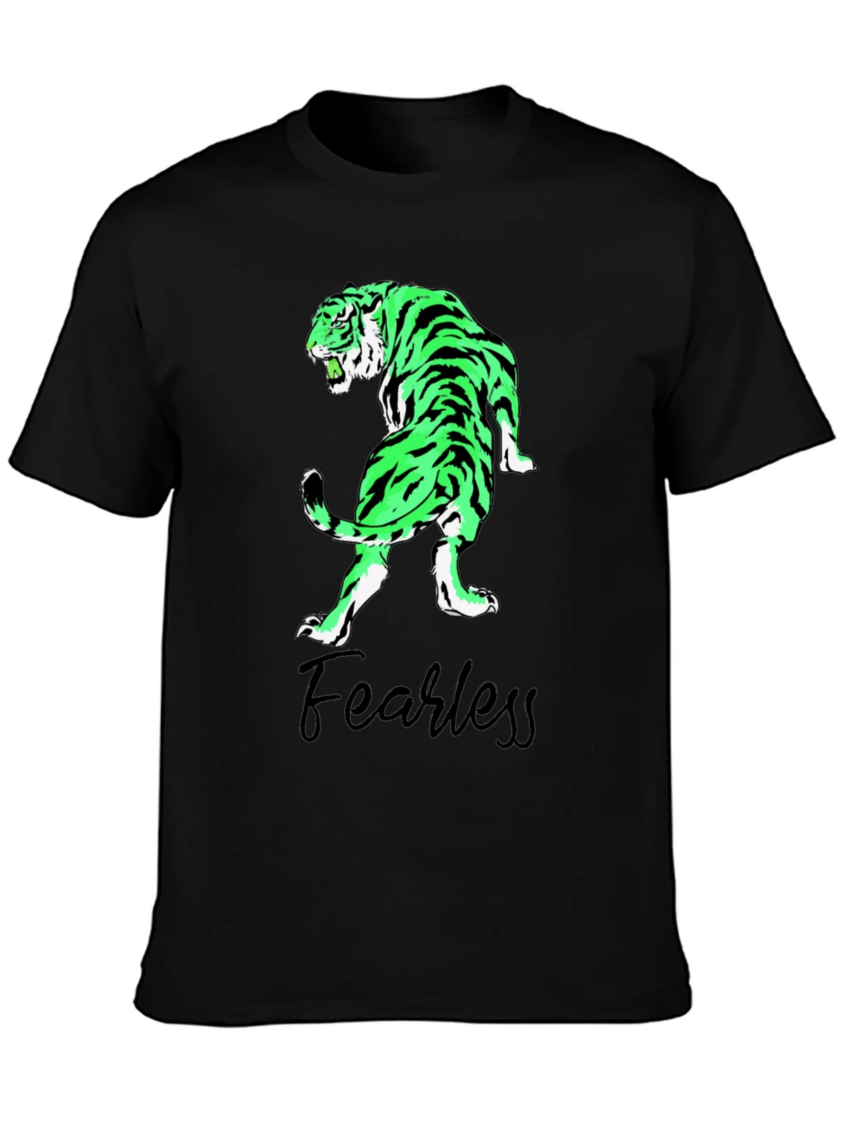 Fearless Tiger Graphic Tee - Black T-Shirt product image 3