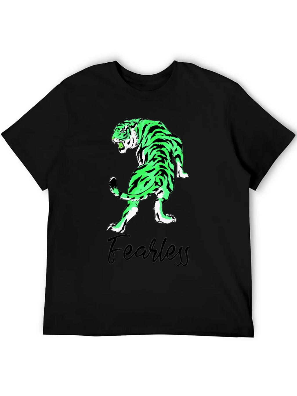 Fearless Tiger Graphic Tee - Black T-Shirt product image 5