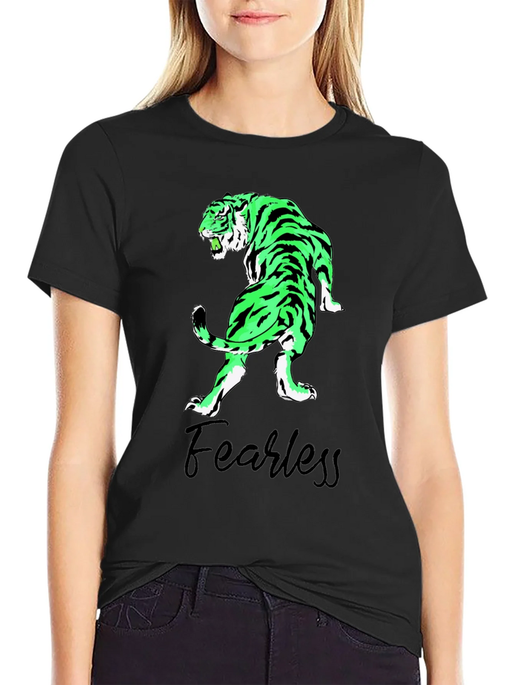 Fearless Tiger Graphic Tee - Black T-Shirt product image 2