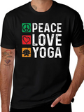 Peace Love Yoga Graphic Tee product image 1