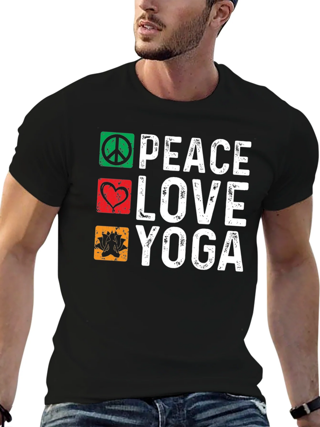 Peace Love Yoga Graphic Tee product image 6
