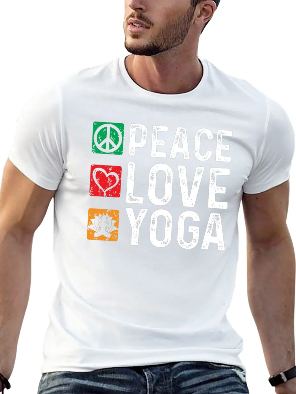 Peace Love Yoga Graphic Tee product image 12