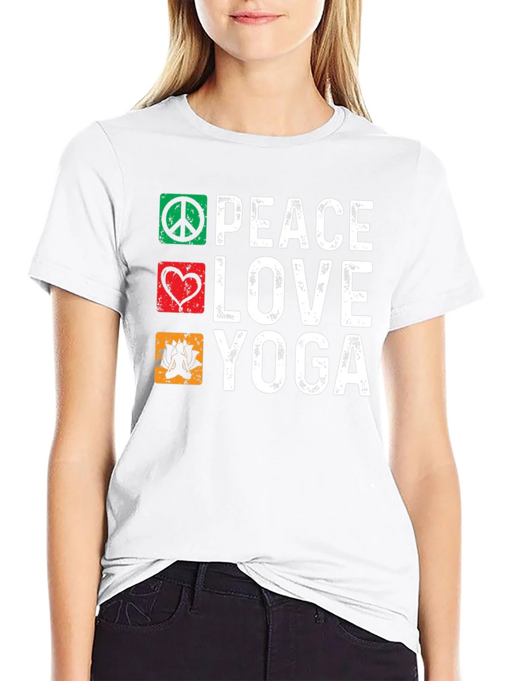 Peace Love Yoga Graphic Tee product image 8
